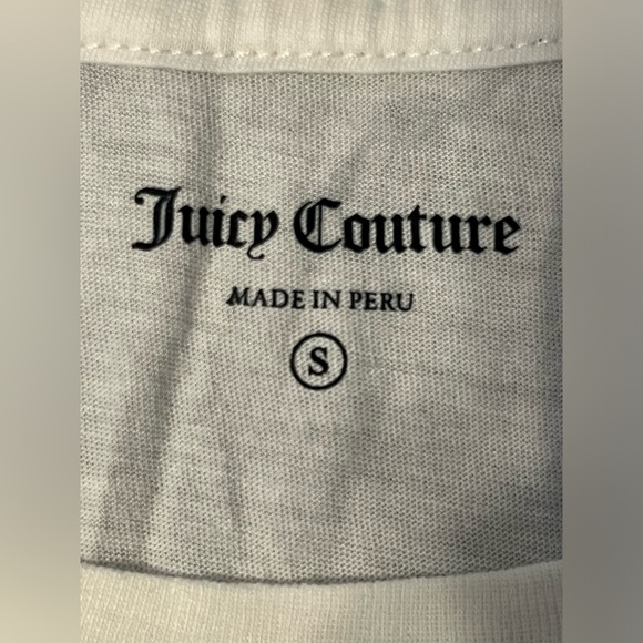 Juicy Couture Women’s White T-shirt Size Small NWT short sleeve - Picture 3 of 6